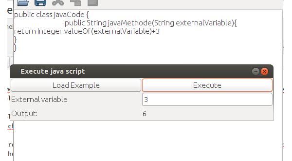 Execute java from text